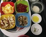 A picture of step 1 of Fruits and nuts delight.