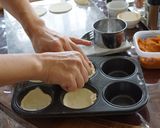 A picture of step 4 of Mini Tofu Pumpkin Pie.