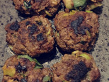 Tortitas de carne molida con cebollino