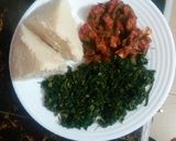 A picture of step 4 of Beef fry and ugali spinach #authormarathon.