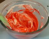 Foto langkah ke 4 dari resep Almond Cookies Red Velvet (Putih Telur Tanpa butter/ margarin).
