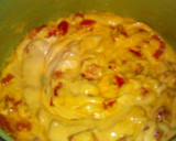 Foto del paso 3 de la receta: Sopa codito, queso para nachos y chile morrón rojo