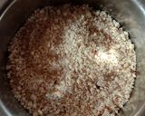 A picture of step 2 of Mungfali ki barfi.
