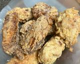 Hình bước làm 3 của món Gà rán sốt kem hành