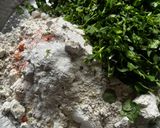 A picture of step 2 of Crispy Masala Puri with Vegetable Methi.