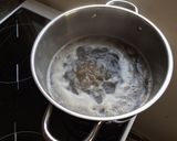 A picture of step 1 of Black dal with naan.