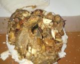 A picture of step 4 of Plantain and liver sauce sandwich.