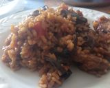 Foto del paso 7 de la receta: Arroz meloso de conejo con trompetas de la muerte