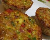 A picture of step 6 of Savory Vegetable, Ham, and Cheese Muffins.