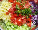 Csicseriborsó saláta recept fázis 1 fotója