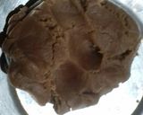 A picture of step 2 of Chocolate shakarpara.