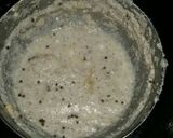 A picture of step 2 of #bandhan rava idli sambar coconut chutni.