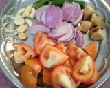 A picture of step 1 of Kaju Chicken Curry.