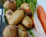 Foto del paso 1 de la receta: Hamburguesas salmón y verduras. Dieta diabética
