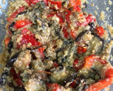 Foto del paso 5 de la receta: Hamburguesa veggie de berenjena y pimiento rojo 🍆🌶