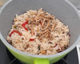 Foto langkah ke 4 dari resep Nasi goreng ikan teri.