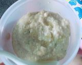 Foto langkah ke 3 dari resep Bubur Telur Brokoli (MPASI 6 bulan pertama minggu kedua).