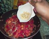 A picture of step 4 of Veg Kolhapuri | vegetable Kolhapuri restaurant style.