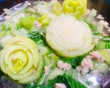 Hình bước làm 2 của món Canh Cải Thìa Nấu Thịt Bằm