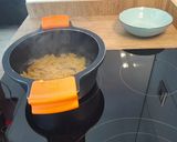 Foto del paso 3 de la receta: Pasta farfalle con coles de Bruselas asadas