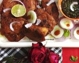 A picture of step 6 of Lahori fish fry.