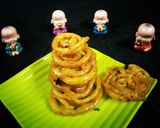 A picture of step 8 of Instant Jalebi.