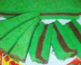 Foto langkah ke 6 dari resep Bolu kukus pandan lapis coklat.