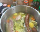 A picture of step 5 of Cabbage Stew with Sausages and Bacon.