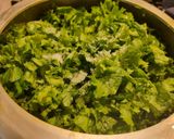 A picture of step 1 of Mustard Greens with Sweet Corn.