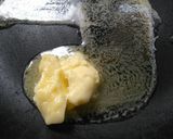 A picture of step 1 of Mango Kesar Peda.