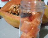 Foto langkah ke 1 dari resep Jus Pepaya Kurma.