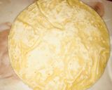 A picture of step 21 of Fateera with hotdog filling.