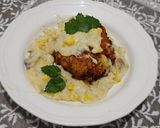 A picture of step 4 of Cordon bleu #mycookbook.