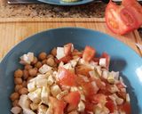 Foto del paso 2 de la receta: Ensalada templada de calabacín y garbanzos