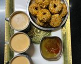 A picture of step 5 of Sabudana Vada (Party Time)🧡🧡.