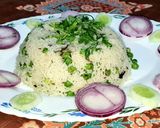 A picture of step 2 of South Indian Tomato Rasam with Green Peas Rice.