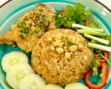 Hình bước làm 6 của món Cơm gà kiểu Thái
