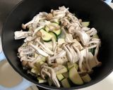 櫛瓜雞肉佐小米(鑄鐵鍋版)的食譜步驟4照片