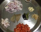 A picture of step 1 of Luchi Ghugni.