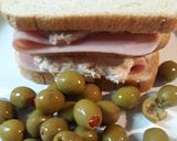 A picture of step 3 of Tunafish-Ham Sandwich.