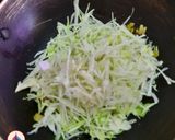 A picture of step 2 of Cabbage Thoran.