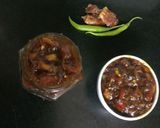 A picture of step 7 of Dates pickle kerala style.