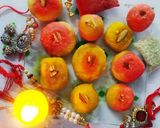 A picture of step 5 of Coconut Sweets (With Thandai and Roohafza flavour).