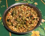 Une image de l'étape 10 de Veau aux olives,tomates et courgette.