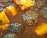 A picture of step 2 of Butternut - Kefta and Lentil Tagine.