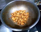 A picture of step 10 of Chicken tikka pizza in lock down (karahi baking).