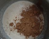 A picture of step 3 of Choco chickoo smoothie.