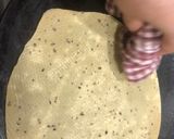 A picture of step 1 of Masala Papad.