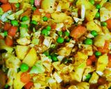 A picture of step 5 of Cabbage mixed veg.