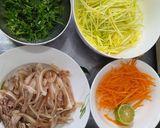 Hình bước làm 3 của món Nộm tai heo xoài xanh